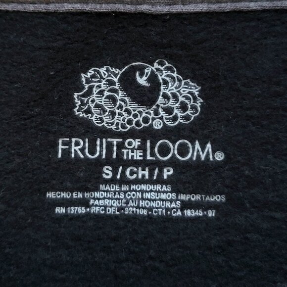 Black Fruit of the Loom Sweater Customized with Orchid Design, size S - Picture 6 of 8